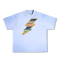 Grape Ice Yellow Aztec Patterned Lightning Urban Heavy Tee - Bettercallsaul