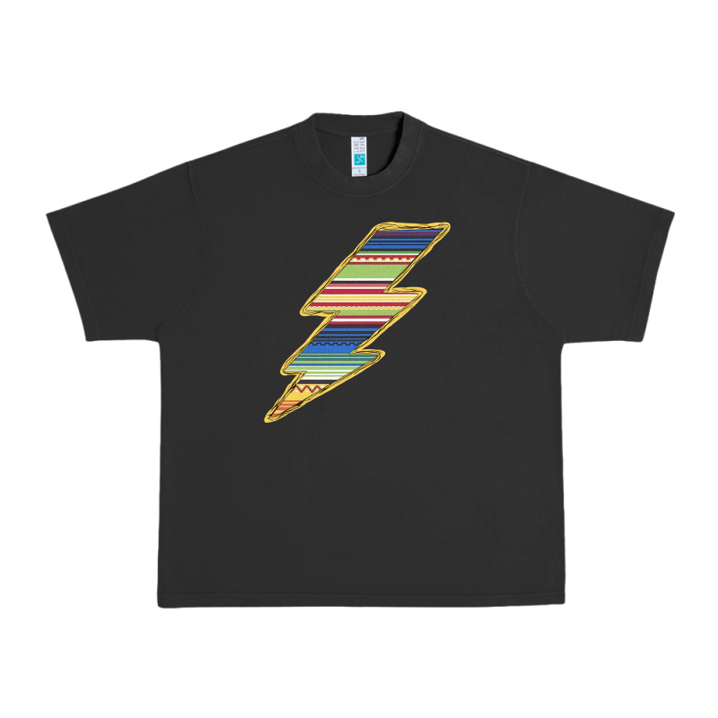 Yellow Aztec Patterned Lightning Urban Heavy Tee by Bettercallsaul | Teevron