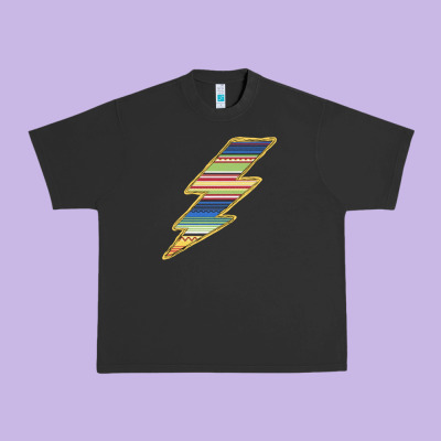 Yellow Aztec Patterned Lightning Urban Heavy Tee Designed By Bettercallsaul