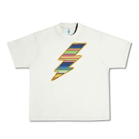 Pistachio Yellow Aztec Patterned Lightning Urban Heavy Tee - Bettercallsaul