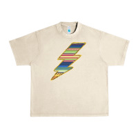 Sandshell Yellow Aztec Patterned Lightning Urban Heavy Tee - Bettercallsaul
