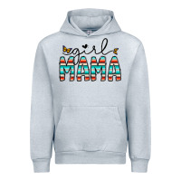 Heather Grey girl mama Urban Hoodie - CowhideDigitalArt