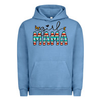 Pigment Pebble Blue girl mama Urban Hoodie - CowhideDigitalArt