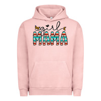 Pigment Salmon girl mama Urban Hoodie - CowhideDigitalArt