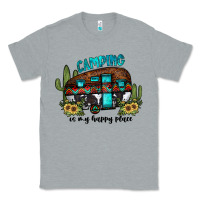 Heather Grey camping is my happy place2 Classic Tee - JahusDesignShop