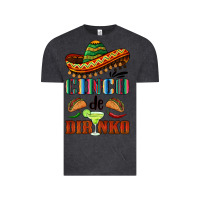 Vintage Black cinco de dirinko sombrero Vintage Tee - BarkalooDesign