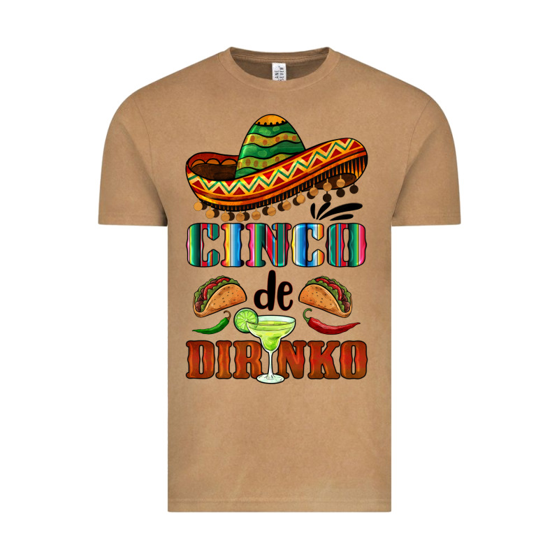 Cinco De Dirinko Sombrero Vintage Tee by BarkalooDesign | Teevron