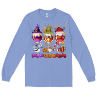 Colony Blue Hallothanksmas wine glasses Long Sleeve Tee - NancyCooperArtShop