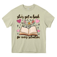 Mossy she's got a book for every situation Heavy Core Tee - MaliasSmallBusiness