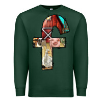 Sports Green farm life alphabet lowercase letters f Premium Sweatshirt - BundleAndBundleShop