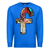 True Royal farm life alphabet lowercase letters f Premium Sweatshirt - BundleAndBundleShop