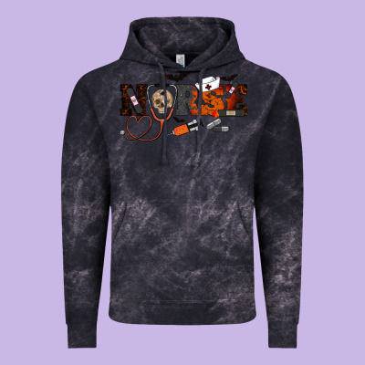 Halloween Nurse Vintage Hoodie Designed By Ranaportraitstore