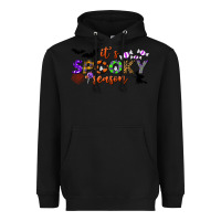 Black it's spooky season Heavyweight Hoodie - BundleAndBundleShop