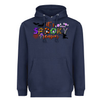 Navy it's spooky season Heavyweight Hoodie - BundleAndBundleShop