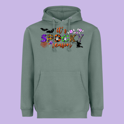 It's Spooky Season Heavyweight Hoodie Designed By Bundleandbundleshop