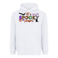 White it's spooky season Heavyweight Hoodie - BundleAndBundleShop