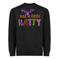 Black just a little batty Heavyweight Sweatshirt - CowGirlArtShop