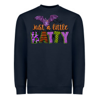 Navy just a little batty Heavyweight Sweatshirt - CowGirlArtShop