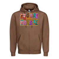 Chestnut Gobble Till You Wobble Zipper Hoodie - FaDigitalArtStudio
