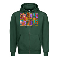 Sports Green Gobble Till You Wobble Zipper Hoodie - FaDigitalArtStudio