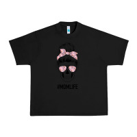 Black Pink Flower Mom Skull Urban Heavy Tee - Bettercallsaul