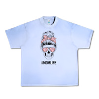 Grape Ice Pink Flower Mom Skull Urban Heavy Tee - Bettercallsaul