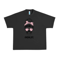 Pigment Black Pink Flower Mom Skull Urban Heavy Tee - Bettercallsaul