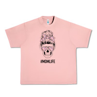 Salmon Pink Flower Mom Skull Urban Heavy Tee - Bettercallsaul