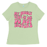 Matcha my whole vibes on do not disturb Ladies Tee - MaliasSmallBusiness