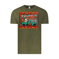 Vintage Olive merry christmas farm truck tumbler Vintage Tee - Jasminsmagicworld