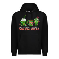 Black Cactus Lover Cactus Coffee Cups Premium Hoodie - FaDigitalArtStudio