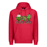 Cardinal Cactus Lover Cactus Coffee Cups Premium Hoodie - FaDigitalArtStudio