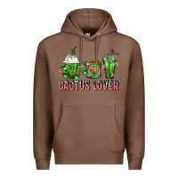 Chestnut Cactus Lover Cactus Coffee Cups Premium Hoodie - FaDigitalArtStudio