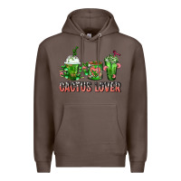 Coffee Cactus Lover Cactus Coffee Cups Premium Hoodie - FaDigitalArtStudio