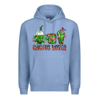 Colony Blue Cactus Lover Cactus Coffee Cups Premium Hoodie - FaDigitalArtStudio