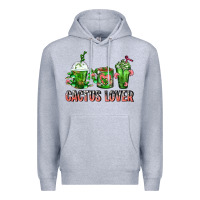 Cactus Lover Cactus Coffee Cups Premium Hoodie | Teevron
