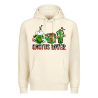 Sandshell Cactus Lover Cactus Coffee Cups Premium Hoodie - FaDigitalArtStudio