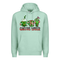 Seafoam Cactus Lover Cactus Coffee Cups Premium Hoodie - FaDigitalArtStudio