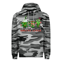 Slate Camo Cactus Lover Cactus Coffee Cups Premium Hoodie - FaDigitalArtStudio