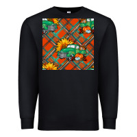 Black fall truck seamless pattern Premium Sweatshirt - BundleAndBundleShop