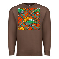 Chestnut fall truck seamless pattern Premium Sweatshirt - BundleAndBundleShop