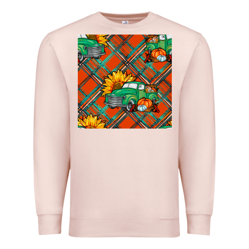 Fall Truck Seamless Pattern Premium Sweatshirt by BundleAndBundleShop | Teevron