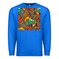 True Royal fall truck seamless pattern Premium Sweatshirt - BundleAndBundleShop