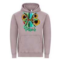 Vintage Zinc Pisces Zodiac Sign Sunflower Leopard Serape Vintage Hoodie - RanaPortraitStore