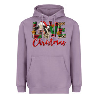 Love Christmas Holstein Heifer Heavyweight Hoodie | Teevron