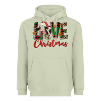Matcha love christmas holstein heifer Heavyweight Hoodie - FaDigitalArtStudio
