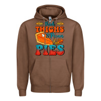 Chestnut Thick Thighs&Pecan Pies Zipper Hoodie - FaDigitalArtStudio