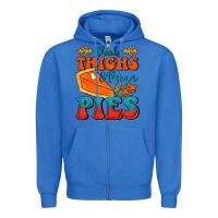 True Royal Thick Thighs&Pecan Pies Zipper Hoodie - FaDigitalArtStudio