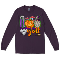 Plum Boo Y'all Long Sleeve Tee - texasbilliewilder
