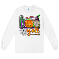 White Boo Y'all Long Sleeve Tee - texasbilliewilder